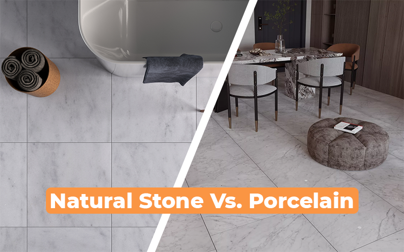 Natural Stone Tiles vs. Porcelain Tiles: Advantages and Disadvantages