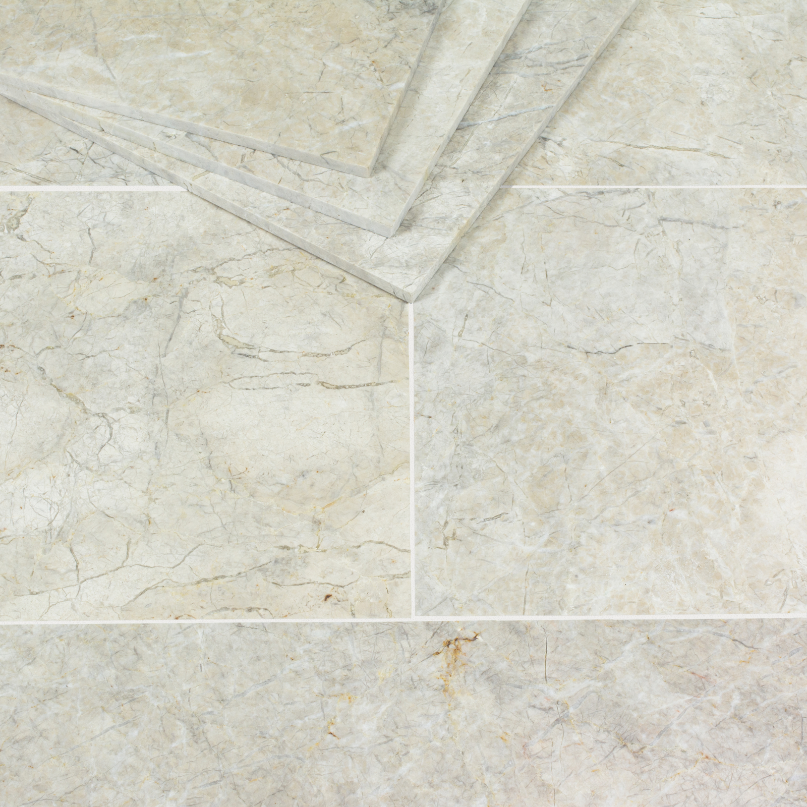 Cream Silver Marble - Honed