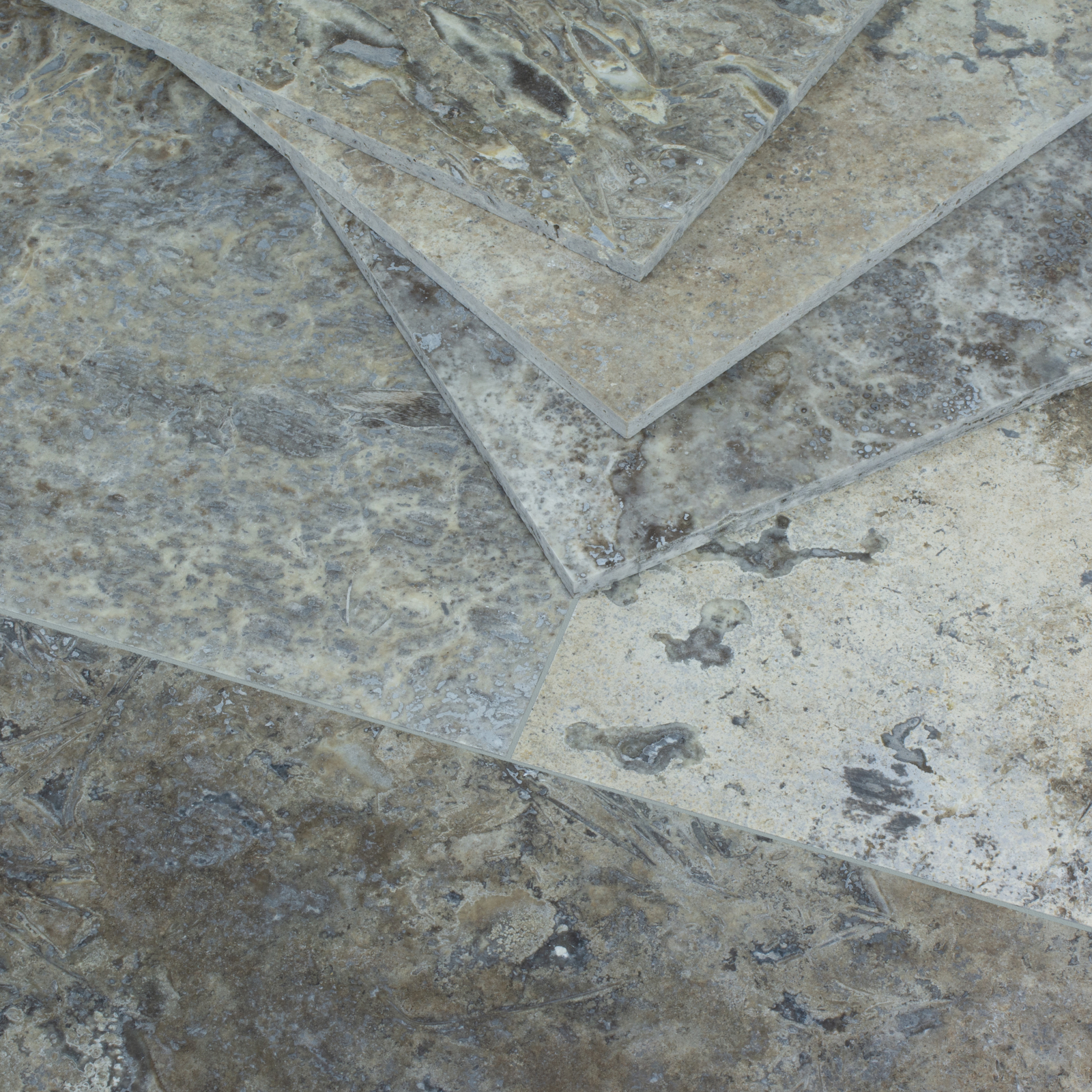 Silver Travertine - Honed - Filled
