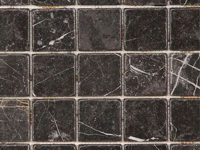 Black Marble Mosaic - Tumbled