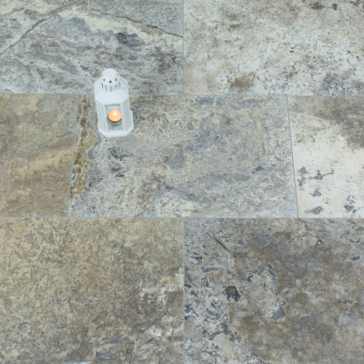 Silver Travertine - Honed - Filled