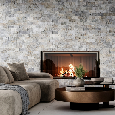 Silver Travertine - Split Face