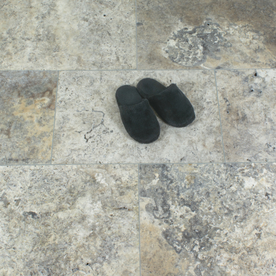 Silver Travertine - Tumbled - Unfilled