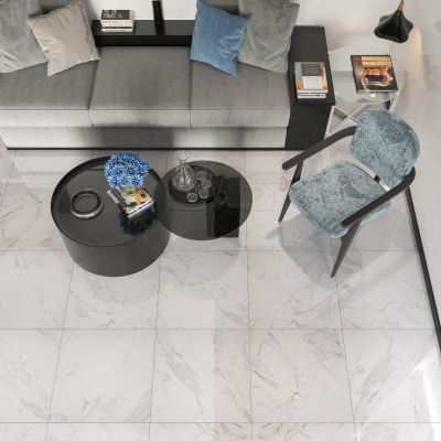 Statuarietto White Polished Rectified Porcelain